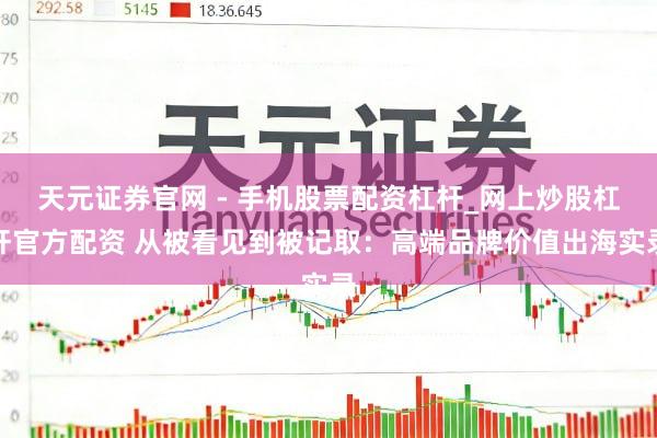 天元证券官网 - 手机股票配资杠杆_网上炒股杠杆官方配资 从被看见到被记取：高端品牌价值出海实录