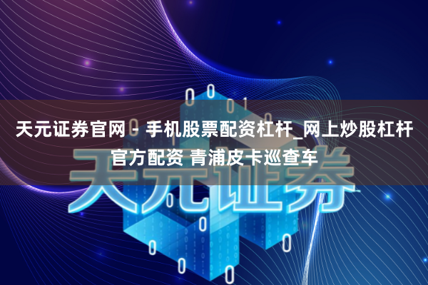 天元证券官网 - 手机股票配资杠杆_网上炒股杠杆官方配资 青浦皮卡巡查车